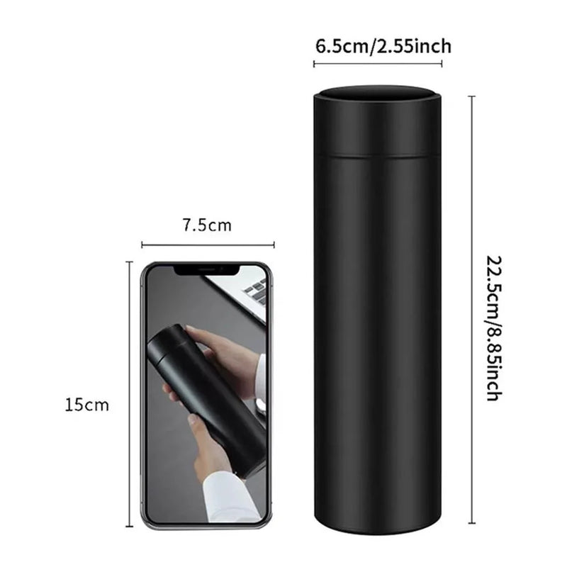 Garrafa Térmica Inteligente Com Sensor de Temperatura Digital Led