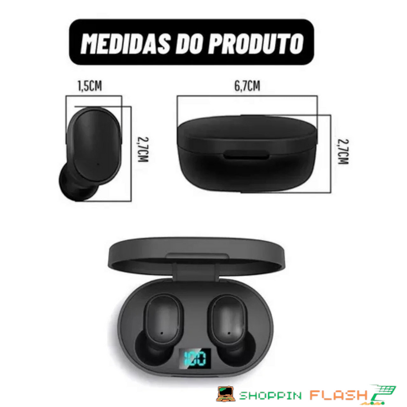 Fone de ouvido Bluetooth 5.0 Airdots