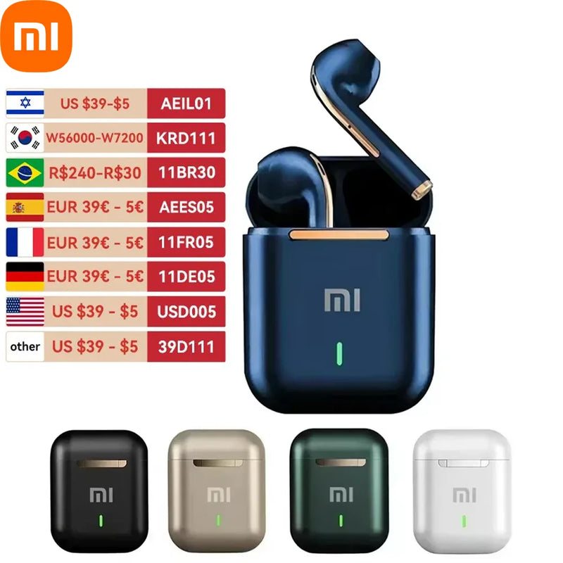 Xiaomi J18 Wireless Earphone HiFI In-ear Stereo with Microphone Waterproof Bluetooth Touch Noise-cancelling Various Headphones