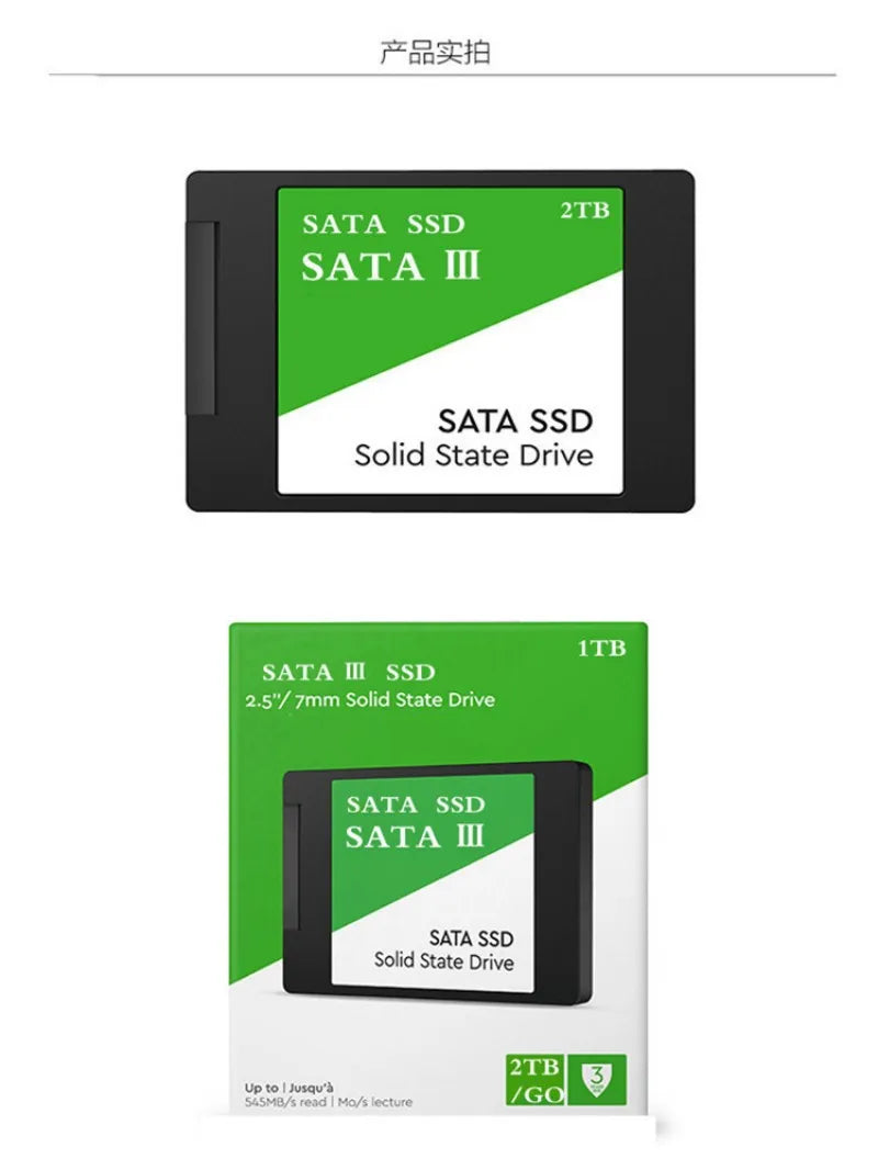 SSD Drive HDD 2.5 Hard Disk SSD 120GB 240GB 1TB 512GB 2TB 256GB HD SATA Disk Internal Hard Drive for Laptop Computer