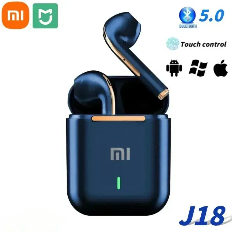 Xiaomi J18 Wireless Earphone HiFI In-ear Stereo with Microphone Waterproof Bluetooth Touch Noise-cancelling Various Headphones